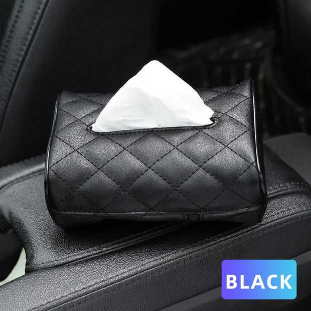 Black Tissue Box with Disposable Napkins